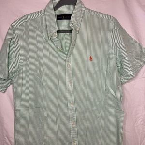 Ralph Lauren Seersucker Short Sleeve Button Down
